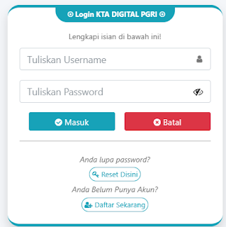 Register PGRI Panakkukang - Persatuan Guru Republik Indonesia Cabang Panakkukang
